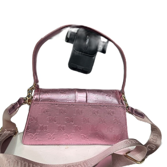 Juicy Couture Fashionista Shoulder Bag Crossbody Metalic Blush - Picture 3 of 13